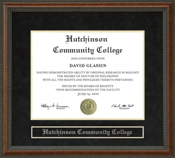 Hutchinson Community College Diploma Frame