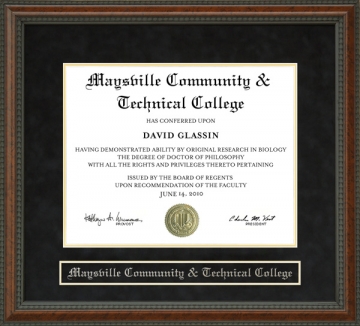 Maysville Community & Technical College Diploma Frame