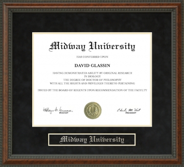 Midway University Diploma Frame