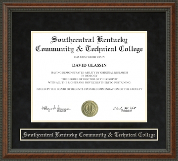 Southcentral Kentucky Community & Technical College Diploma Frame