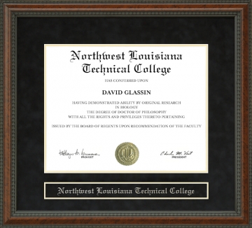 Northwest Louisiana Technical College Diploma Frame