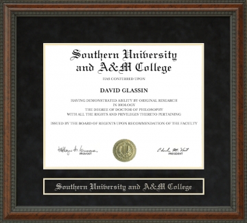 Southern University and A&M College Diploma Frame