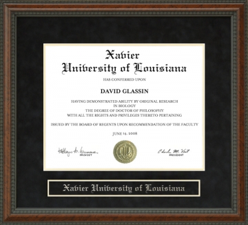 Xavier University of Louisiana Diploma Frame