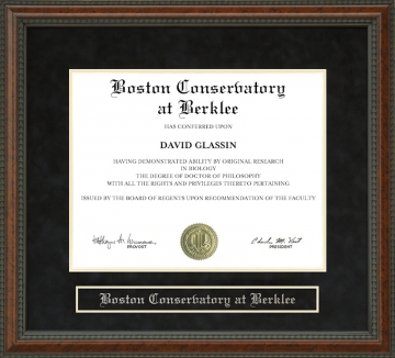 Boston Conservatory at Berklee Diploma Frame