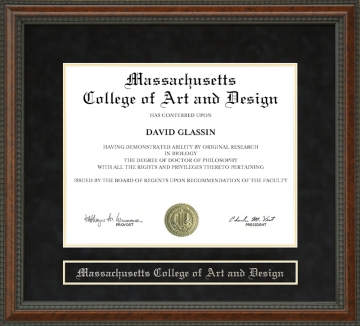 Massachusetts College of Art and Design Diploma Frame