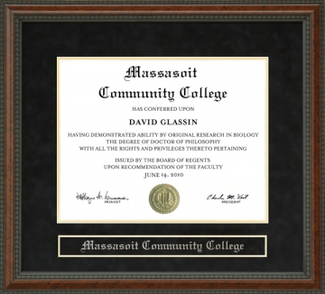 Massasoit Community College Diploma Frame