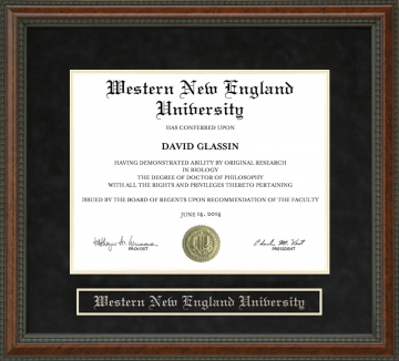 Western New England University (WNE) Diploma Frame