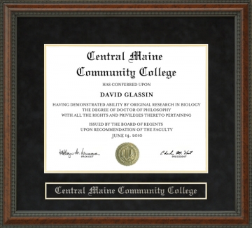 Central Maine Community College (CMCC) Diploma Frame