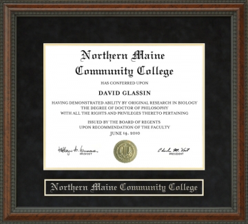 Northern Maine Community College (NMCC) Diploma Frame