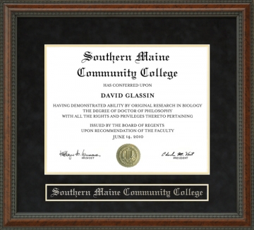 Southern Maine Community College (SMCC) Diploma Frame