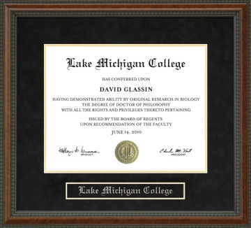 Lake Michigan College Diploma Frame