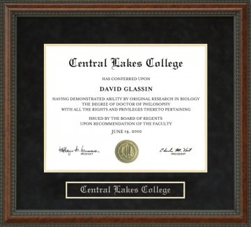 Central Lakes College Diploma Frame