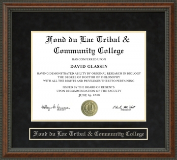 Fond du Lac Tribal & Community College Diploma Frame