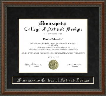 Minneapolis College of Art and Design (MCAD) Diploma Frame