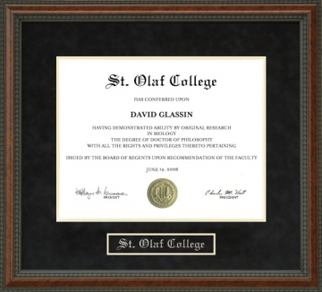 St. Olaf College Diploma Frame