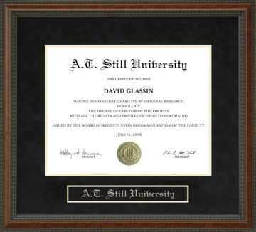 A.T. Still University (ATSU) Diploma Frame