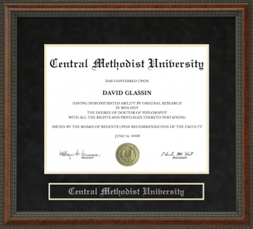 Central Methodist University (CMU) Diploma Frame