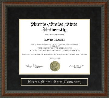 Harris-Stowe State University (HSSU) Diploma Frame