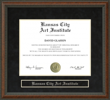 Kansas City Art Institute Diploma Frame