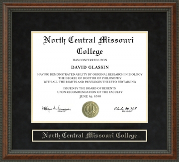 North Central Missouri College (NCMC) Diploma Frame