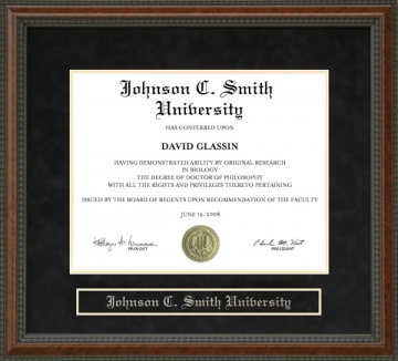 Johnson C. Smith University (JCSU) Diploma Frame