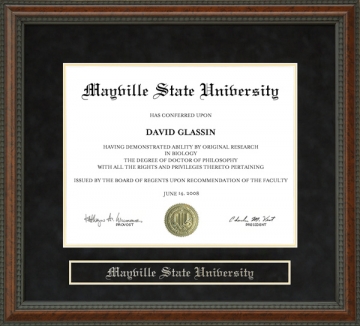 Mayville State University Diploma Frame