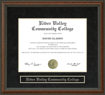 River Valley Community College Diploma Frame