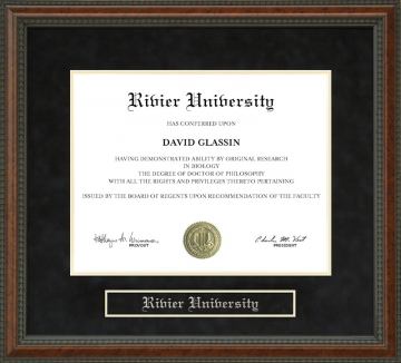 Rivier University Diploma Frame