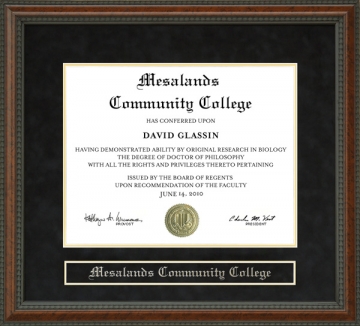 Mesalands Community College Diploma Frame