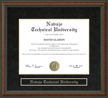 Navajo Technical University Diploma Frame