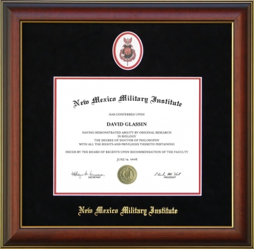 New Mexico Military Institute (NMMI) Diploma Frame