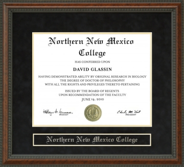 Northern New Mexico College (NNMC) Diploma Frame