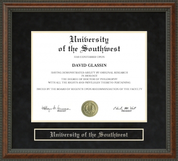 University of the Southwest Diploma Frame