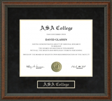 ASA College Diploma Frame