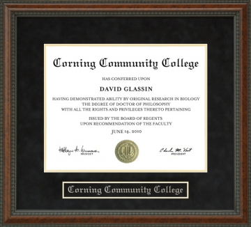 Corning Community College Diploma Frame