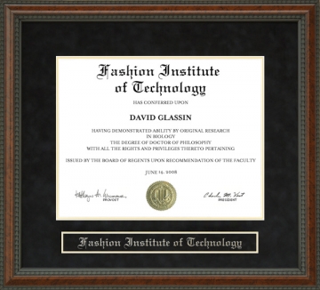 Fashion Institute of Technology (FIT) Diploma Frame