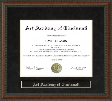 Art Academy of Cincinnati Diploma Frame
