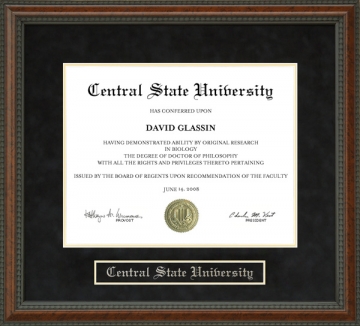 Central State University (CSU) Diploma Frame