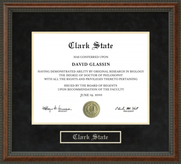 Clark State Diploma Frame
