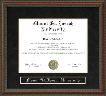 Mount St. Joseph University (The Mount) Diploma Frame