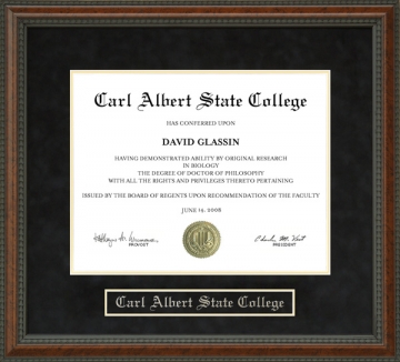 Carl Albert State College Diploma Frame