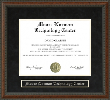 Moore Norman Technology Center Diploma Frame