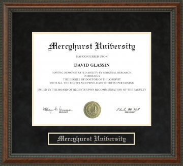 Mercyhurst University Diploma Frame