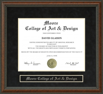 Moore College of Art & Design Diploma Frame