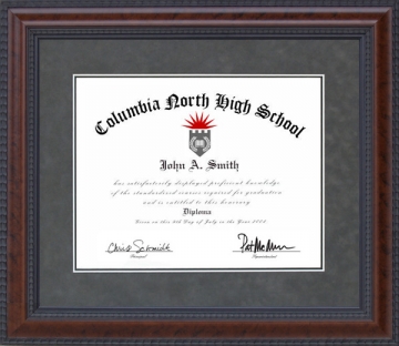 Burl Hardwood High School Diploma Frame