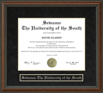 Sewanee: The University of the South Diploma Frame