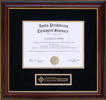 Austin Presbyterian Theological Seminary Diploma Frame