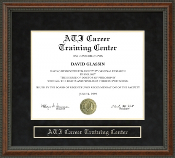 ATI Career Training Institute Diploma Frame