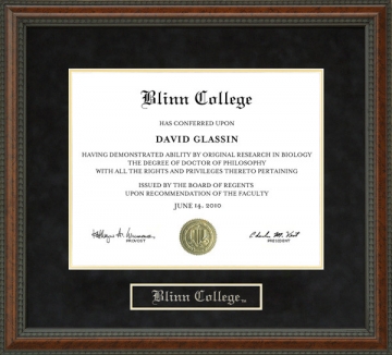 Blinn College Diploma Frame