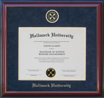 Hallmark University Diploma Frame with Embossed School Seal